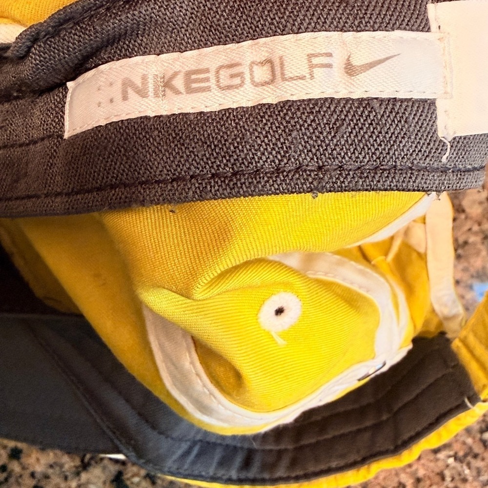 Nike Golf Hat Adjustable Men's Volt Neon Yellow Baseball Cap - Picture 8 of 11